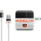 NFL Cincinnati Bengals White Striped iPad Charger (10W USB) Skin