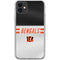 NFL Cincinnati Bengals White Striped iPhone 11 Clear Case