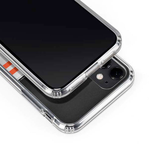 NFL Cincinnati Bengals White Striped iPhone 11 Clear Case