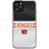 NFL Cincinnati Bengals White Striped iPhone 11 Pro Clear Case