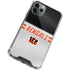 NFL Cincinnati Bengals White Striped iPhone 11 Pro Max Clear Case