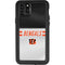 NFL Cincinnati Bengals White Striped iPhone 11 Pro Max Waterproof Case