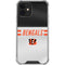 NFL Cincinnati Bengals White Striped iPhone 12 Clear Case