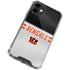 NFL Cincinnati Bengals White Striped iPhone 12 Clear Case