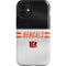 NFL Cincinnati Bengals White Striped iPhone 12 Mini Impact Case