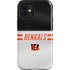 NFL Cincinnati Bengals White Striped iPhone 12 Mini Impact Case