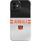 NFL Cincinnati Bengals White Striped iPhone 12 Mini Lite Case