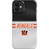 NFL Cincinnati Bengals White Striped iPhone 12 Mini Lite Case