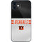 NFL Cincinnati Bengals White Striped iPhone 12 Mini Skin