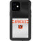 NFL Cincinnati Bengals White Striped iPhone 12 Mini Waterproof Case