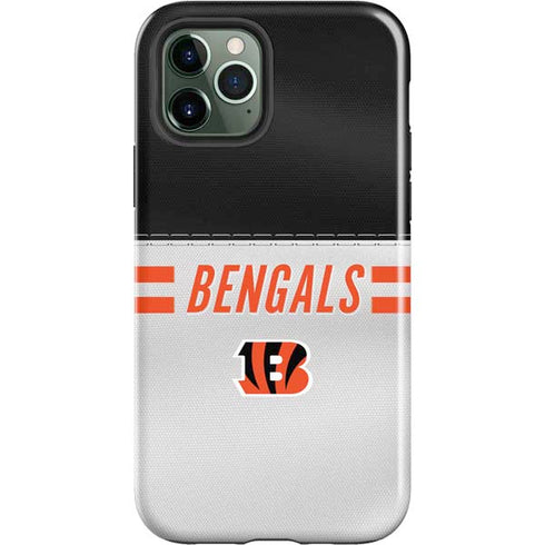 NFL Cincinnati Bengals White Striped iPhone 12 Pro Impact Case