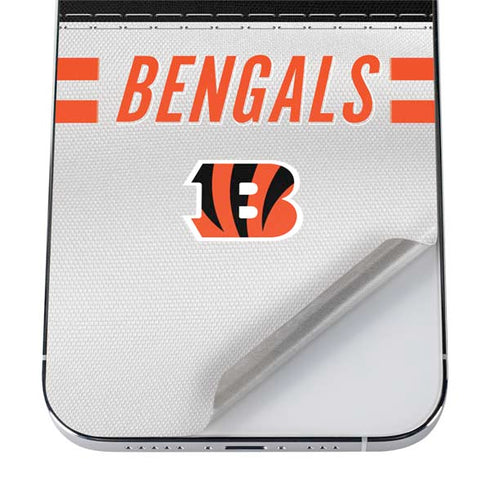 NFL Cincinnati Bengals White Striped iPhone 12 Pro Max Skin