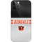 NFL Cincinnati Bengals White Striped iPhone 12 Pro Skin