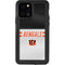 NFL Cincinnati Bengals White Striped iPhone 12 Pro Waterproof Case