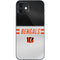 NFL Cincinnati Bengals White Striped iPhone 12 Skin