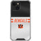 NFL Cincinnati Bengals White Striped iPhone 13 Clear Case