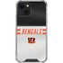 NFL Cincinnati Bengals White Striped iPhone 13 Clear Case