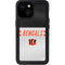 NFL Cincinnati Bengals White Striped iPhone 13 Mini Waterproof Case