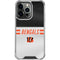 NFL Cincinnati Bengals White Striped iPhone 13 Pro Clear Case