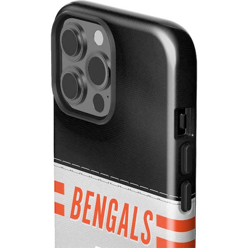 NFL Cincinnati Bengals White Striped iPhone 13 Pro Max Impact Case
