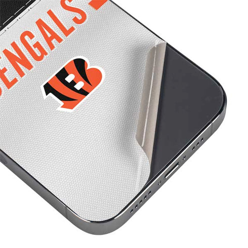 NFL Cincinnati Bengals White Striped iPhone 13 Pro Max Skin