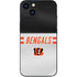 NFL Cincinnati Bengals White Striped iPhone 13 Skin