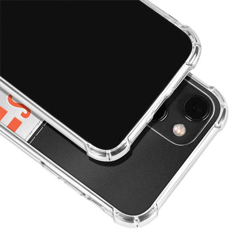 NFL Cincinnati Bengals White Striped iPhone 14 Clear Case