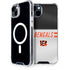 NFL Cincinnati Bengals White Striped iPhone 14 Plus MagSafe Case