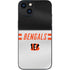 NFL Cincinnati Bengals White Striped iPhone 14 Plus Skin