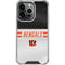 NFL Cincinnati Bengals White Striped iPhone 15 Pro Clear Case