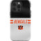 NFL Cincinnati Bengals White Striped iPhone 14 Pro Impact Case