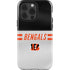 NFL Cincinnati Bengals White Striped iPhone 14 Pro Impact Case