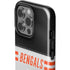 NFL Cincinnati Bengals White Striped iPhone 15 Pro Impact Case