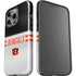 NFL Cincinnati Bengals White Striped iPhone 14 Pro Impact Case