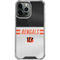 NFL Cincinnati Bengals White Striped iPhone 15 Pro Max Clear Case