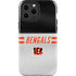 NFL Cincinnati Bengals White Striped iPhone 14 Pro Max Impact Case