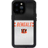 NFL Cincinnati Bengals White Striped iPhone 14 Pro Max Waterproof Case