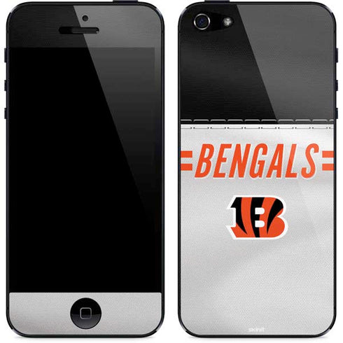 NFL Cincinnati Bengals White Striped iPhone 5/5s/5SE Skin