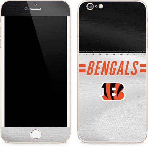 NFL Cincinnati Bengals White Striped iPhone 6/6s Plus Skin