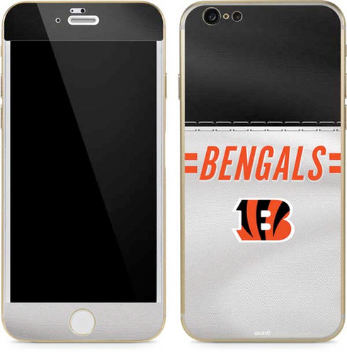 NFL Cincinnati Bengals White Striped iPhone 6/6s Skin