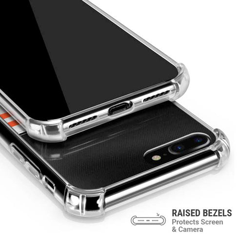 NFL Cincinnati Bengals White Striped iPhone 7/8 Plus Clear Case