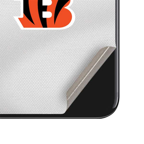 NFL Cincinnati Bengals White Striped iPhone SE (2nd & 3rd Gen) Skin