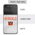 NFL Cincinnati Bengals White Striped iPhone SE (2nd & 3rd Gen) Skin