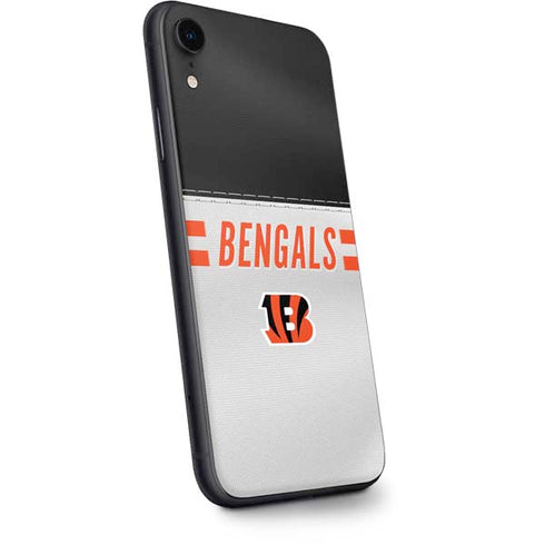 NFL Cincinnati Bengals White Striped iPhone XR Skin