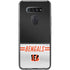NFL Cincinnati Bengals White Striped LG K51/Q51 Clear Case