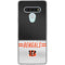 NFL Cincinnati Bengals White Striped LG Stylo 6 Clear Case