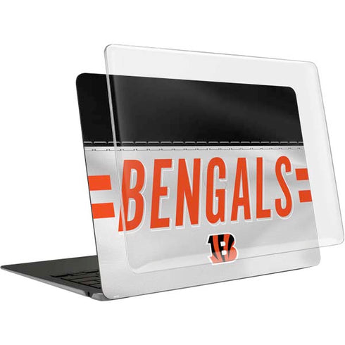 NFL Cincinnati Bengals White Striped MacBook Air 13in (2020) Case plus Skin