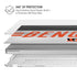 NFL Cincinnati Bengals White Striped MacBook Pro 16in (2019-20) Case plus Skin