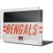 NFL Cincinnati Bengals White Striped MacBook Pro 16in (2021-25) Case plus Skin