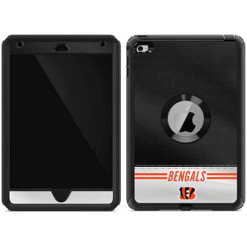 NFL Cincinnati Bengals White Striped Otterbox Defender iPad Skin